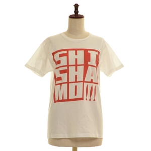 ◇437021 ○バンドTシャツ アーティスト SHISHAMO サイズS コットン ホワイト レッド プリント