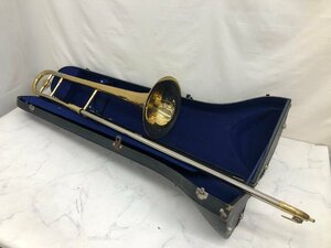 Y1920　ジャンク品　金管楽器　テナートロンボーン　KAWAI　型番不明　　【ケース付き】