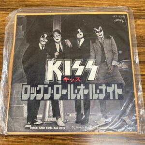 ◇希少◇ Kiss(キッス)「Rock And Roll All Nite」EP（7インチ）/Casablanca(JET-2318)/ロック 洋楽 シングルレコード 