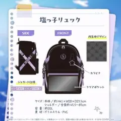 紫咲シオン 活動6周年記念　ホロライブ　塩っ子リュック　a