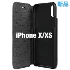 Bugatti iPhoneX iPhoneXS 手帳型 ケース 本革 牛革