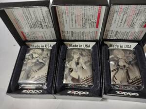 未使用品　ヱヴァンゲリヲン新劇場版:破 オリジナルZippo　 綾波レイ 真希波マリ アスカ　３個セット　（美品）