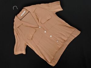 ZARA ザラ ブラウス シャツ sizeS/ベージュ ■◆ ☆ edc9 レディース