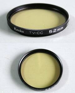 Kenko 　(549)　 美品・レンズフィルタ　52mm 　TV-CC （紫外線防止、レンズ保護）　ケンコー