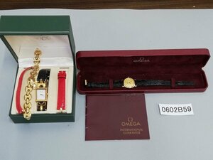 0602B59　時計　腕時計　ジャンク品　おまとめ　OMEGA オメガ　GUCCI グッチ