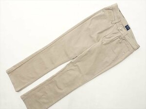 美品 エドウィン EDWIN ノータックストレートパンツ 27 ペールベージュ