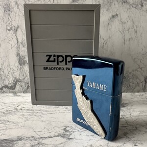 ZIPPO ヤマメ メタル貼 ブルー YAMAME ジッポ