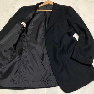 美品/XL/カシミヤ●エンポリオ アルマーニ テーラード ジャケット EMPORIO ARMANI イタリア製 サイズ50 ブラック 黒 メンズ LL