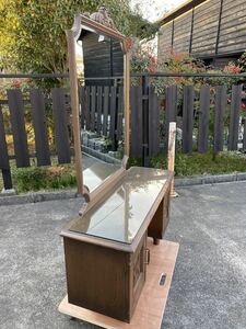 希少/神戸洋家具/永田良介商店/ドレッサー/鏡台/楢/オーク材/オーダーメイド家具/アンティーク