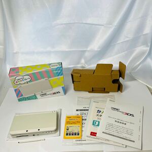 ★1円～ 美品 New NINTENDO 3DS 本体 ホワイト 任天堂 ニンテンドー WHITE 付属品完備 送料600円