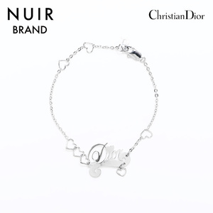 クリスチャンディオール Christian Dior ブレスレット ロゴ ハート シルバー