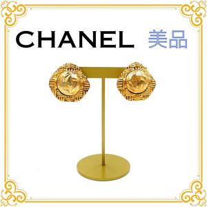 CHANEL シャネル ヴィンテージ イヤリング レディース ゴールド アクセサリー 美品 金 小物 きれいめ おしゃれ ペンタゴン 五角形 婦人