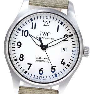 IWC SCHAFFHAUSEN IW327017 パイロットウォッチ マークXVIII デイト 自動巻き メンズ 保証書付き_826754