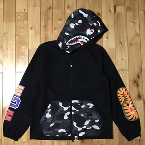 ★新品★ 蓄光 city camo shark zip hoodie jacket Mサイズ a bathing ape BAPE シャーク パーカー ジャケット エイプ ベイプ 迷彩 ad1