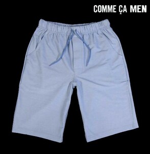 F水06583新品▼ コムサメン COMME CA MEN ショートパンツ 【 M 】 ハーフパンツ マイルウェア 水色系