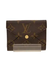 LOUIS VUITTON ポルト フォイユ セレスト モノグラム 3つ折り財布 PVC ブラウン 総柄 