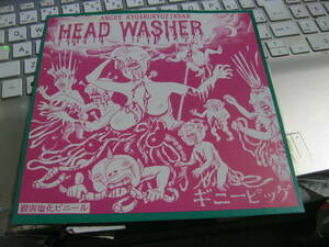 HEAD WASHER ヘッドウォッシャー / ギニーピッグ ソノシート 殺害塩化ビニール CRAZY SKB 恐悪狂人団 猛毒 QP-CRAZY ありじごく