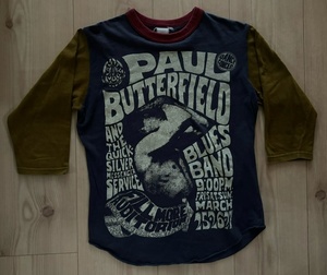 ★レア！BOOTLEGGERS ブートレガーズ "PAUL BUTTERFIELD" 7分袖ロックTシャツ/フリーホイーラーズ