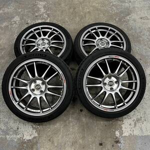 4穴■ENKEI GTC01 205/45ZR17 4本■112511R