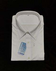 (未使用 男の子) SCHOOL SHIRTS // 速乾 透け防止 ノーアイロン 半袖 ストレッチ スクール シャツ・ワイシャツ (白) サイズ 175cm