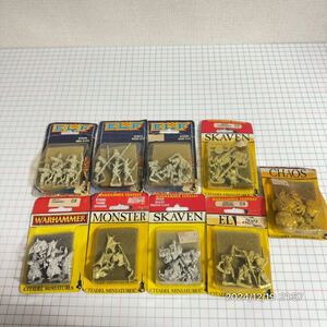 1000円〜　3 まとめ　 イングランド製　CITADEL MINIATURES メタルフィギュア　ELF WARHAMMER FANTASY FIGHTER GAMES WORKSHOP 9点セット