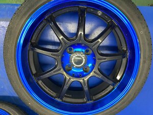 【社外品】　RAYS　レイズ　GRAMLIGHTS 57　グラムライツ 57　195/45R17　17x7J　4穴　PCD100　個人宅配送不可　※タイヤヒビあり