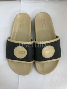 【GUCCI】グッチ　サンダル　スリッパ　ロゴ　イタリア製　メンズ　SY02-EQ3★★★