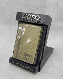 #6215 Zippo/ジッポ U.S.A ゴールドカラー ZIPPO ライター 箱付 着火未確認