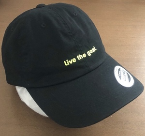 GOAL STUDIO キャップ 黒 Live the goal 刺繍 CAP 黒 サッカー Football 韓国 ブランド 好きに も 帽子 シェア 共用 ゴール スタジオ