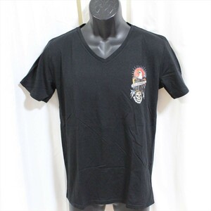 エドハーディー ed hardy メンズ半袖Tシャツ Sサイズ M02CMV028 Vネック ブラック 新品 黒色