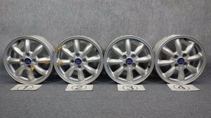 114 ダイハツ 純正 アルミホイール MINILITE 15インチ 4穴 PCD100 4.5J 4本 セット 1台分