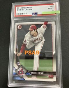 PSA9 大谷翔平 2018 TOPPS Bowman #49 / RC ルーキーカード shohei ohtani トップス ボウマン カード トレカ 検 MLB NPB BGS BBM