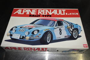 Qo157 vtg 1990s BANDAI 1:20 Alpine Renault A110 Rally Type バンダイ アルピーヌ・ルノー ラリータイプ 80サイズ