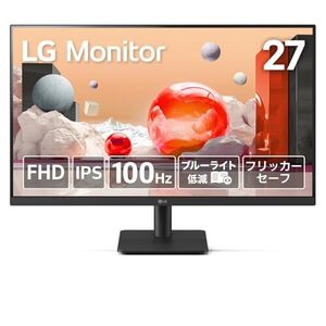 LG モニター 27MS500-B 27インチ /アンチグレア/IPS/1920×1080/100Hz/5ms (中古品)