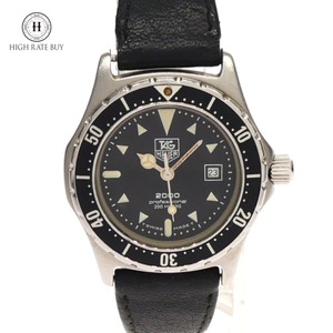 1円スタート 稼働品 TAG HEUER タグホイヤー professional 200 プロフェッショナル200 973.015 デイト クォーツ ラウンド SS 黒文字盤