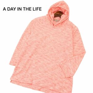 A DAY IN THE LIFE ユナイテッドアローズ 通年 7分袖 メランジ フーディー プルオーバー パーカー Sz.S　メンズ　C4T02421_3#F