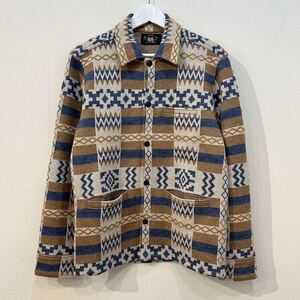 RRL Ralph Lauren Jacquard Native Over Shirt Jacket ダブルアールエル ジャガード ネイティブ オーバー シャツ ジャケット S