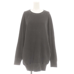 ドゥーズィエムクラス DEUXIEME CLASSE 24SS relax Jersey スウェット カットソー 長袖 チュニック ダークグレー /DO ■OS レディース