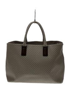 BOTTEGA VENETA◆トートバッグ/レザー/BEG/マルコポーロ/ハンドルダメージ、本体汚れ有り