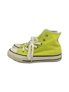 CONVERSE◆ハイカットスニーカー/24cm/YLW/キャンバス