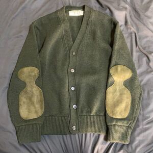 激レア　Comme des Garcons Homme コムデギャルソンオム　AD2001 田中オム　レザー エルボーパッチ　ニット　カーディガン　アーカイブ