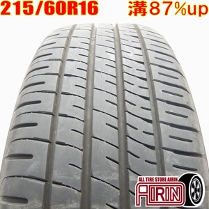 中古タイヤ 215/60r16 タイヤ DUNLOP ENASAVE EC204 1本 単品 エスティマ クラウン カムリ マークＸ 中古 16インチ