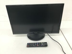 ●営AD843-140 【稼働品】 SHARP 2T-C22AD AQUOS 22V型 液晶カラーテレビ シャープ アクオス ブラック 2021年製 リモコン・B-CAS付き