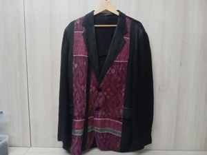 ジャケット Yohji Yamamoto POUR HOMME 21ss Ethnic Jacket テーラードジャケット サイズ3 ブラック パープル 店舗受取可