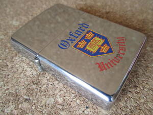 ZIPPO『University of Oxford オックスフォード大学』1989年8月製造 イギリス 最高学府 皇后雅子 竹内均 オイルライター ジッポ 廃版激レア