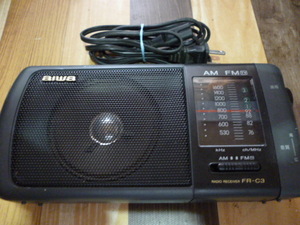 AIWA AM/FMワイド２バンドラジオ　FR-C3　美品　作動ジャンク