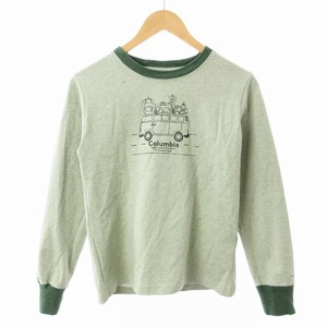 コロンビア Columbia ウィメンズシカゴアベニューロングスリーブクルー Tシャツ カットソー 長袖 厚手 S 緑系 PL6601 /ZS メンズ