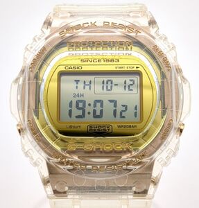 カシオ　ジーショック　腕時計　DW-5735E-7JR　クォーツ　35周年記念モデル　グレイシアゴールド　クリア　G-SHOCK　CASIO　◆3109/宮竹店