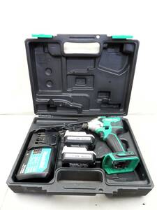 makita 充電式インパクトドライバ M697D 14.4V 純正バッテリー2個・ケース・充電器付き 約3760ｇ 現状品 売り切り