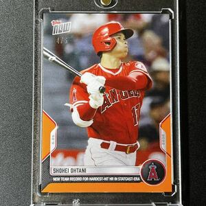 [5枚限定] ２０２２/大谷翔平/Topps　NOW 　オレンジパラレルカードNo.413